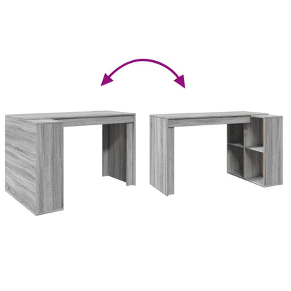 Bureau Gris Sonoma 123,5x73,5x75 cm Bois d'ingénierie