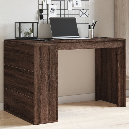 Bureau en bois d'ingénierie Chêne brun 123,5 x 73,5 x 75 cm