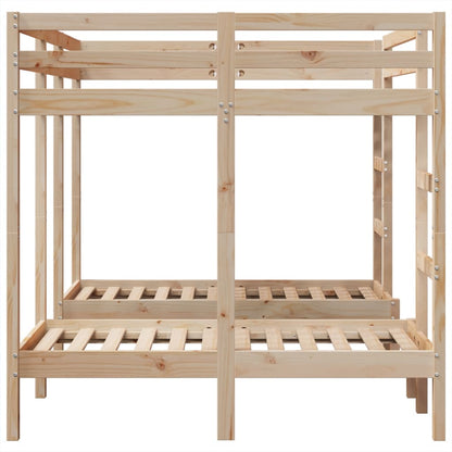 Triple Bunk Bed Frame Solid Wood Pine