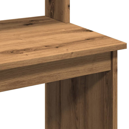 Escritorio con Estantes Roble Artesano 102x45x148 cm Madera Sintética