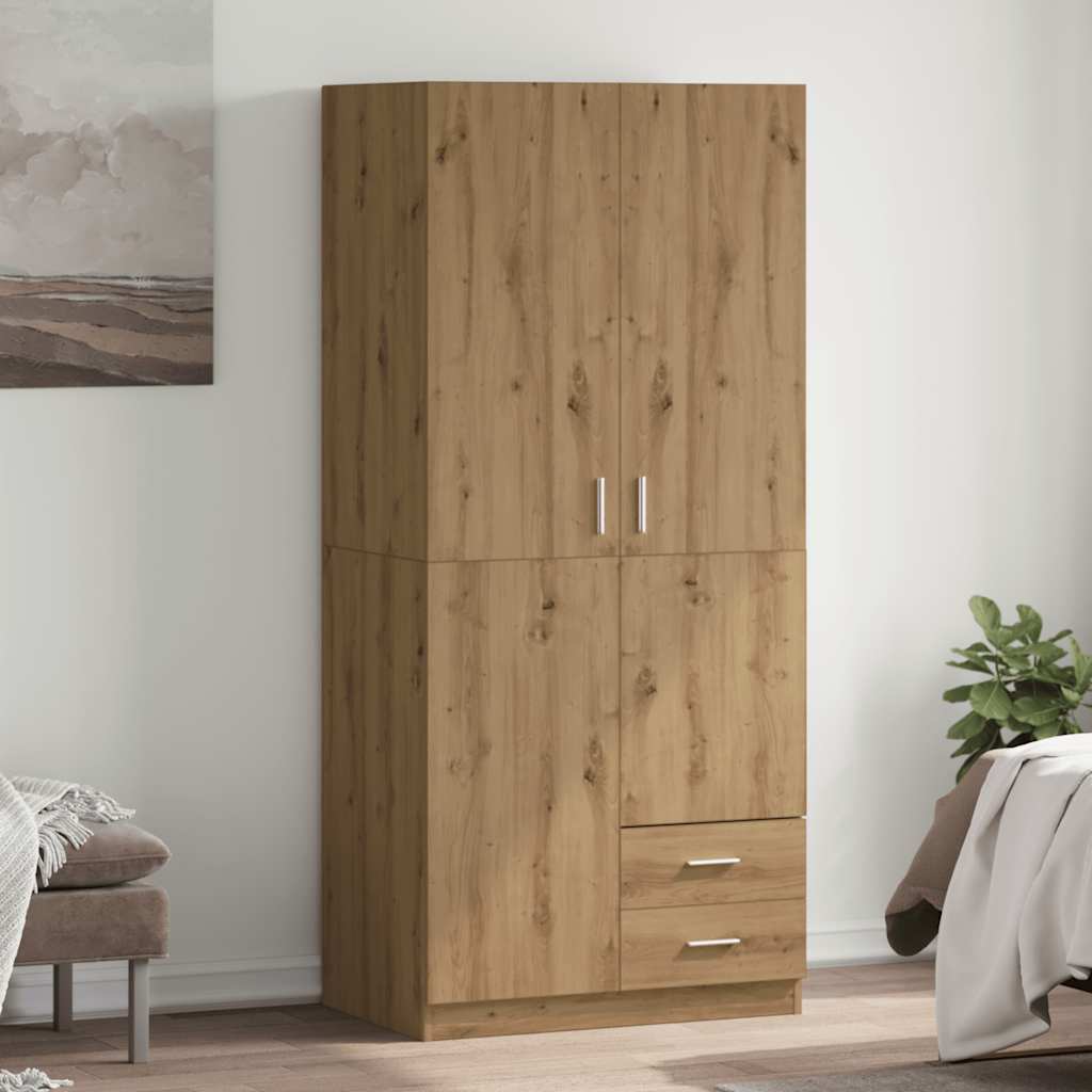 Wardrobe 80X52X180 Cm Engineered Wood