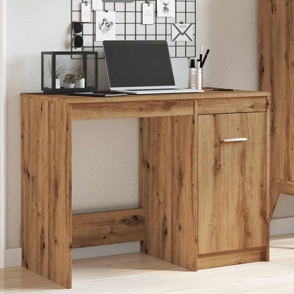 Bureau Artisan Chêne 100x50x76 cm Bois d'ingénierie
