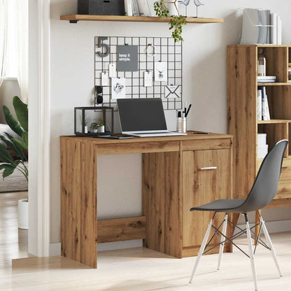 Bureau Artisan Chêne 100x50x76 cm Bois d'ingénierie