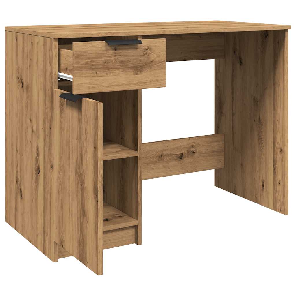 Desk Artisan Oak 100x50x75 cm Engineered Wood