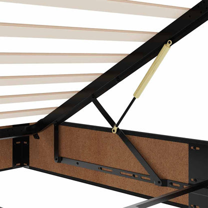 Ottoman Bed Frame Without Mattress Super King Faux Leather