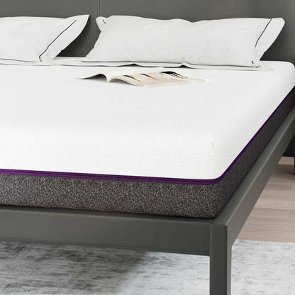 Mattress White And Grey Memory Foam