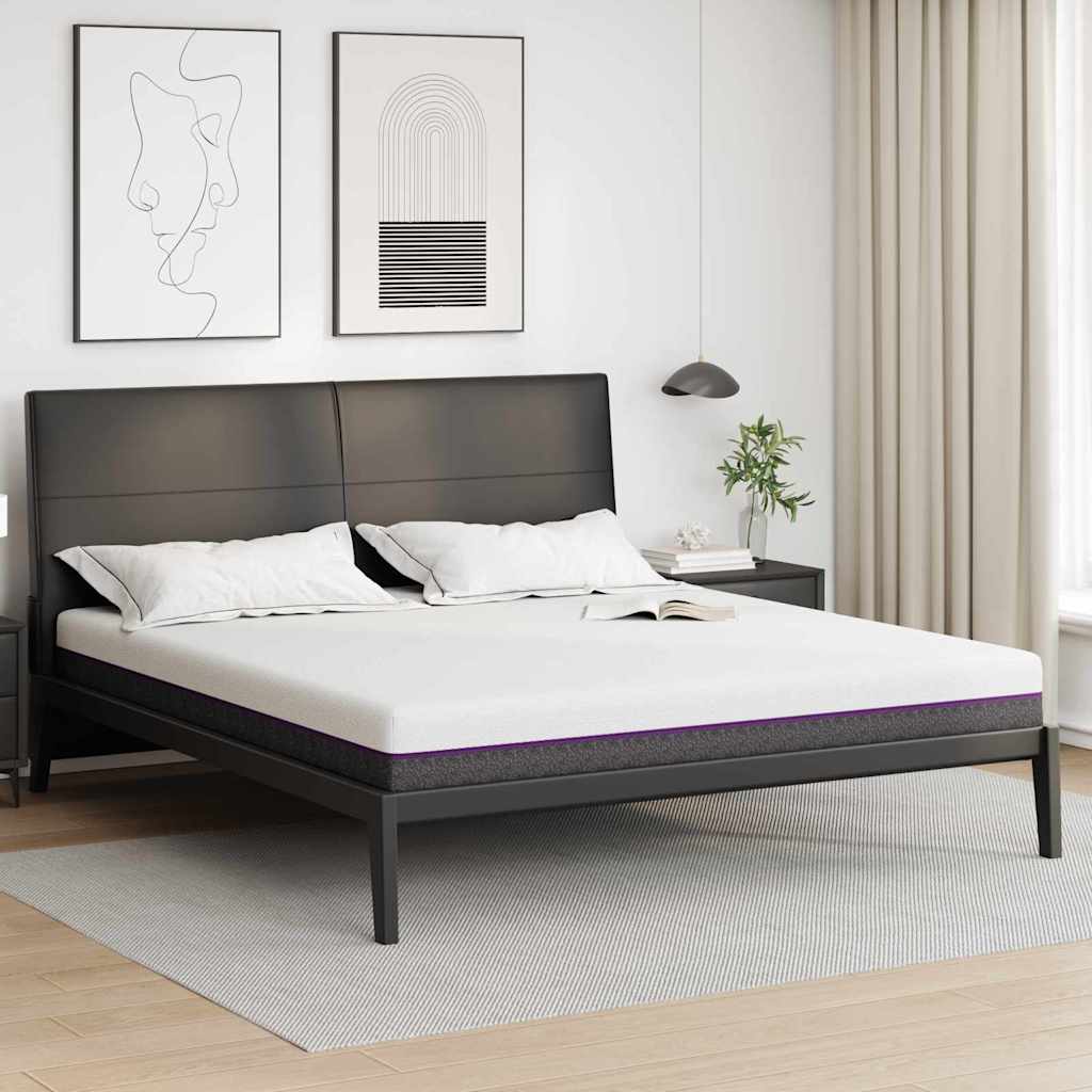 Mattress White And Grey Memory Foam