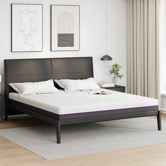 Mattress White And Grey Memory Foam