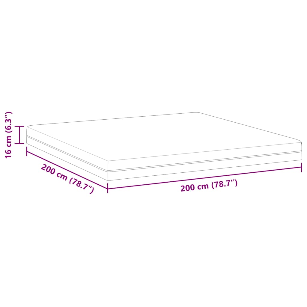 Mattress White And Grey Memory Foam