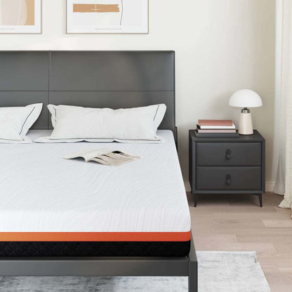 Mattress White And Grey Gel Memory Foam