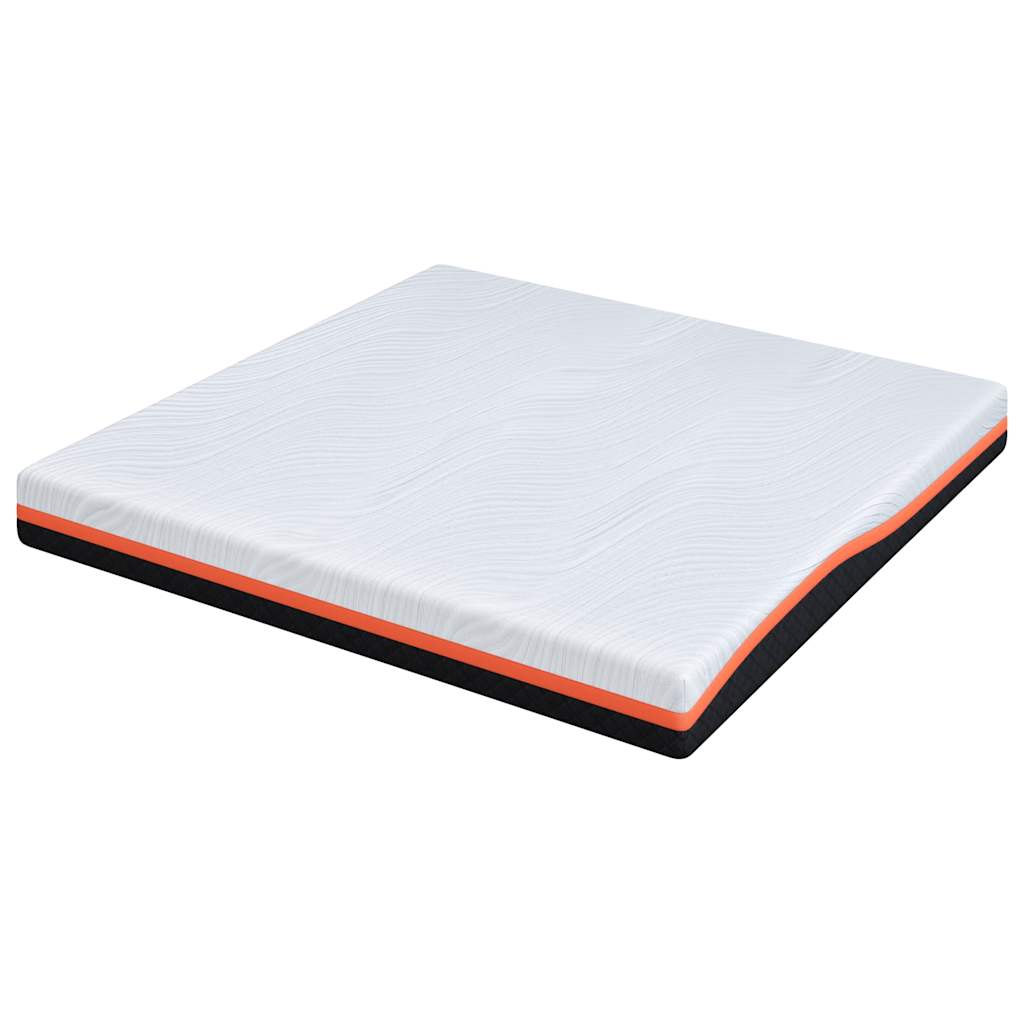 Mattress White And Grey Gel Memory Foam