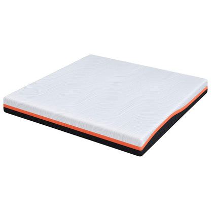 Mattress White And Grey Gel Memory Foam
