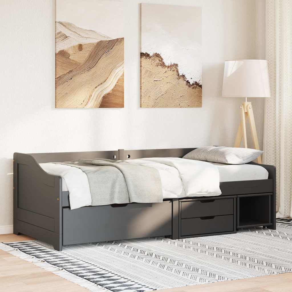 Day Bed With 3 Drawers Without Mattress Irun 90X200 Cm