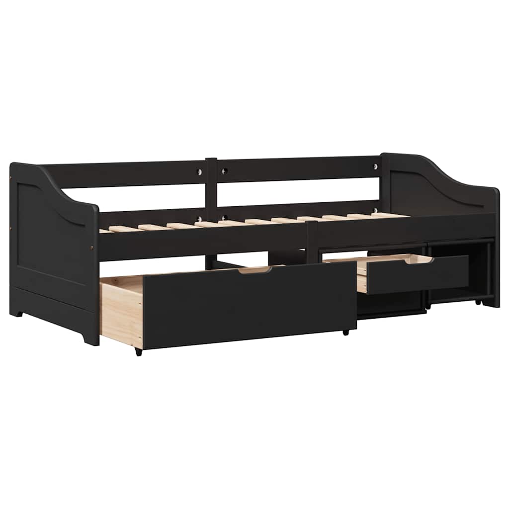 Day Bed With 3 Drawers Without Mattress Irun 90X200 Cm