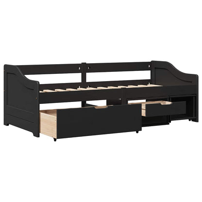 Day Bed With 3 Drawers Without Mattress Irun 90X200 Cm