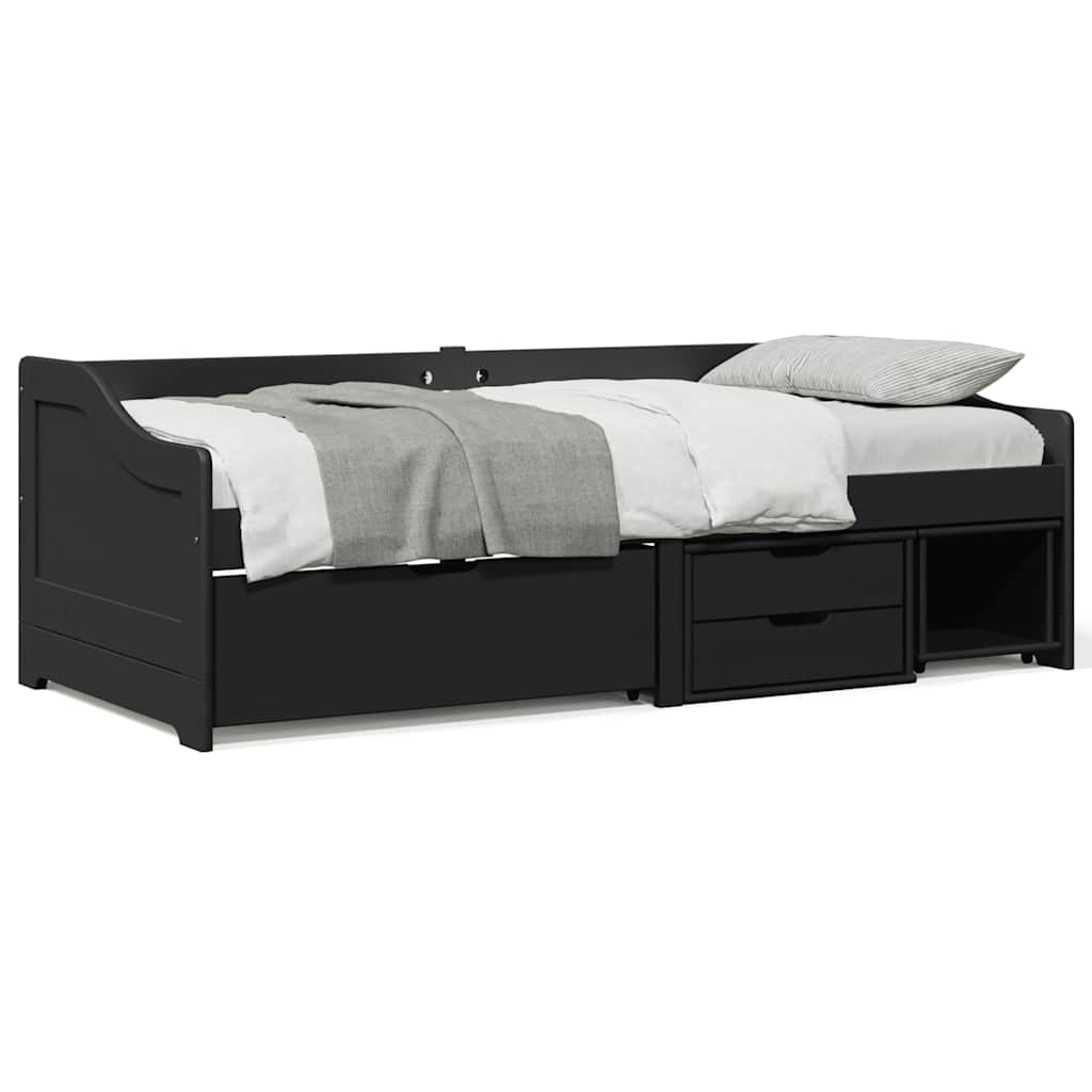 Day Bed With 3 Drawers Without Mattress Irun 90X200 Cm