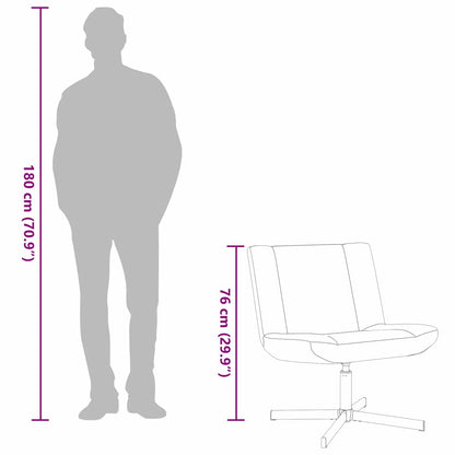 Swivel Chair 63 X 75 X 76 Cm Fabric