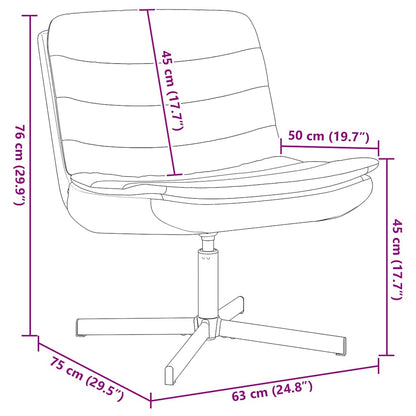 Swivel Chair 63 X 75 X 76 Cm Fabric