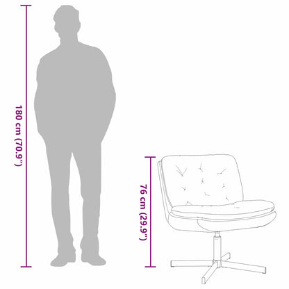 Swivel Relaxing Chair 63 X 75 X 76 Cm Velvet