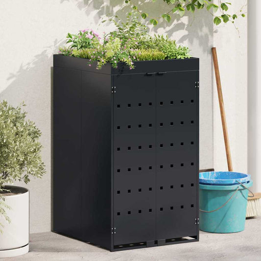 Wheelie Bin Storage With Planter Roof For Single 240L Bin