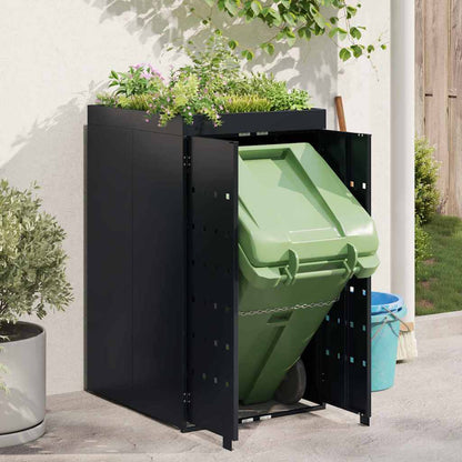 Wheelie Bin Storage With Planter Roof For Single 240L Bin