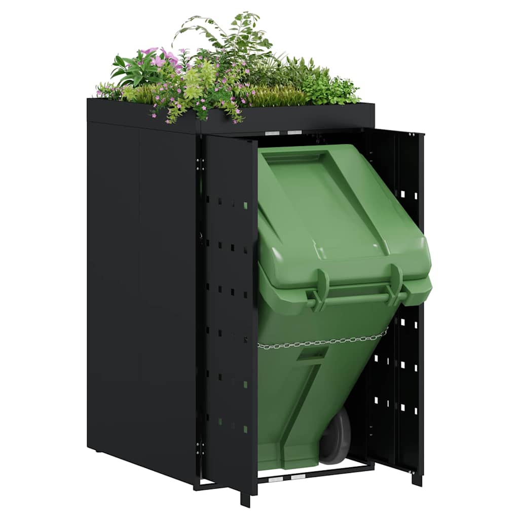 Wheelie Bin Storage With Planter Roof For Single 240L Bin