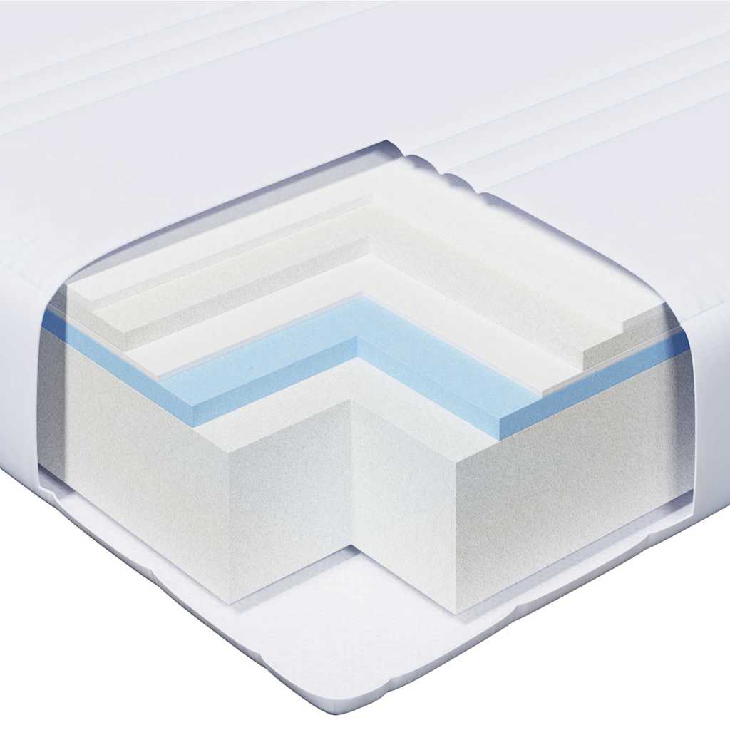 Foam Mattress Manual White 80 X 200 Cm Fabric