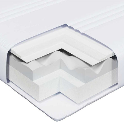 Foam Mattress Manual White 80 X 200 Cm Fabric