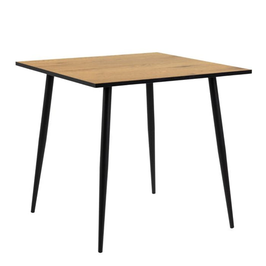 KFP HOME | Everyday Collection - Dining table in Oak Effect and Black 4 seat
