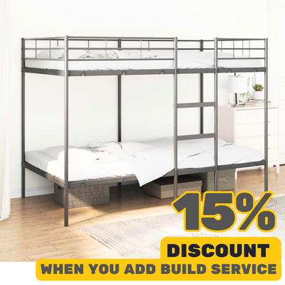 Bunk Bed Without Mattress Steel