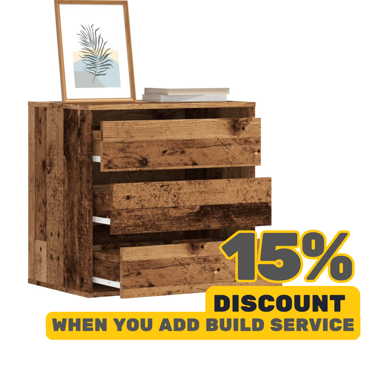 Chest Of Drawers from the Moderne Collection - Old Wood