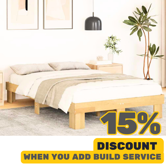 Bed Frame Solid Wood Oak