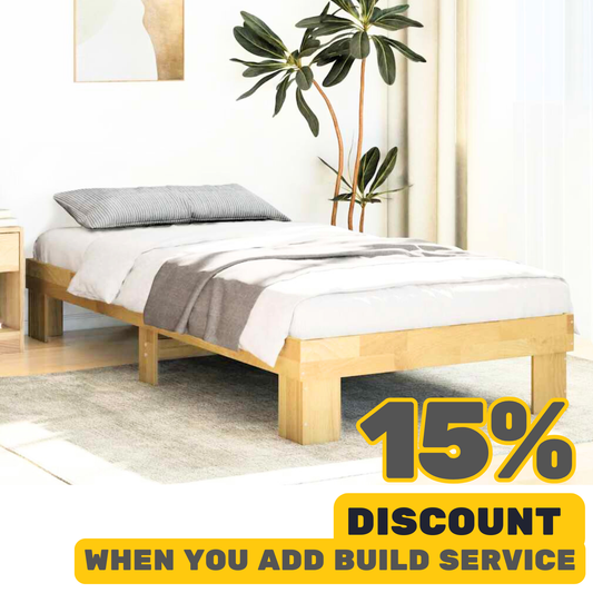 Bed Frame Solid Wood Oak