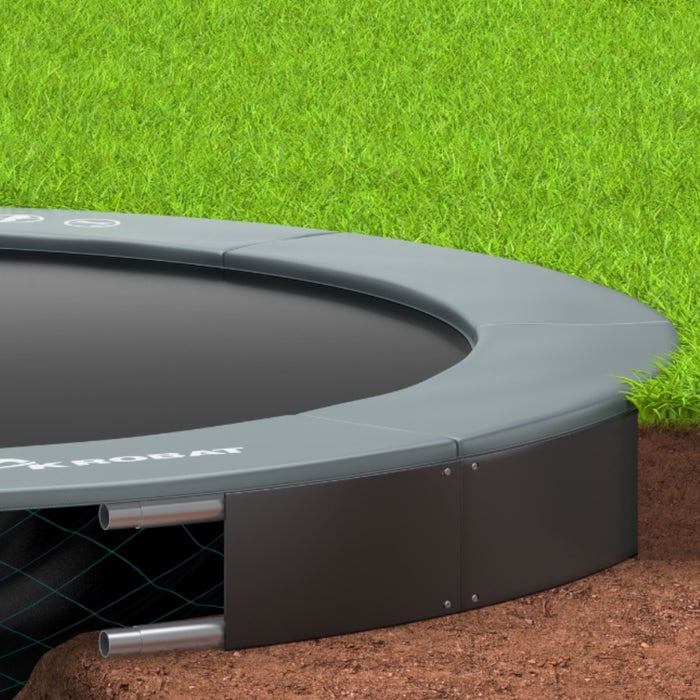 Trampoline rond plat Akrobat Orbit de 14 pieds