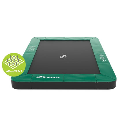 Trampoline rectangulaire plat Akrobat Primus 14 pi x 10 pi