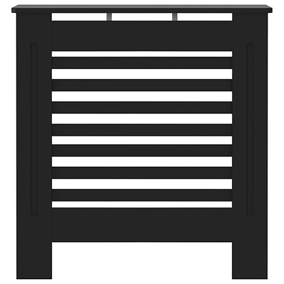 MDF Radiator Cover 78 cm - Horizontal slats in Black