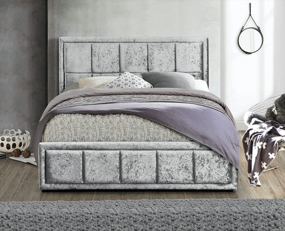 Silver Ottoman Style Kingsize bed