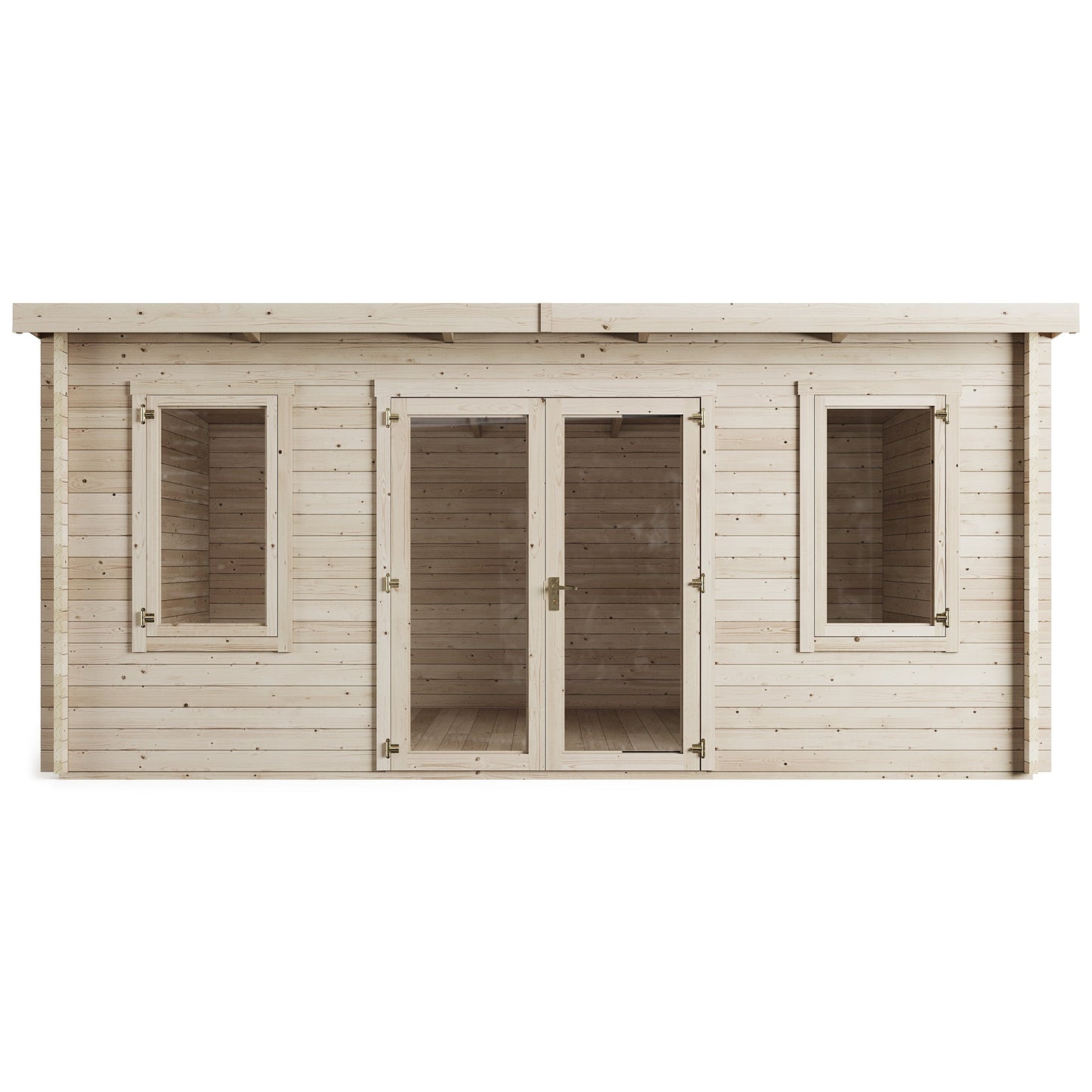 The 'Annabelle'  Pent Log Cabin Garden Room - 5.0m x 4.0m