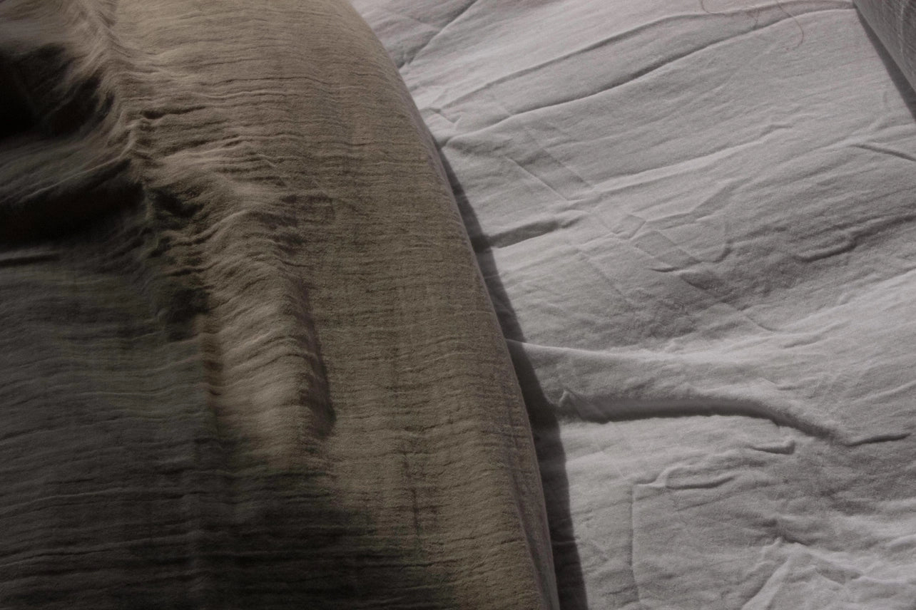 The Cotton Gauze Duvet Cover - Beige