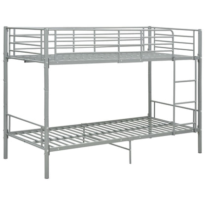 Litera sin colchón Metal Gris 90x200 cm