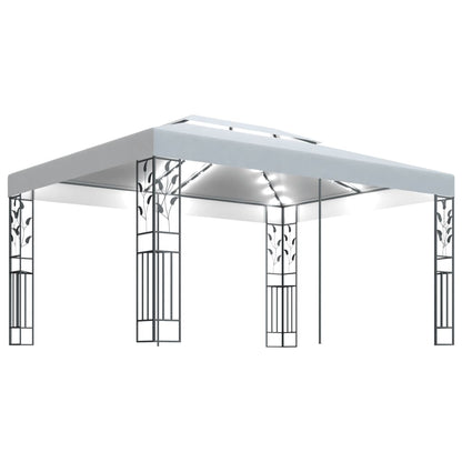 Luxury Double Roof Gazebo - Grey roof - 3m x 4m - optional home assembly
