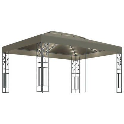 Luxury Double Roof Gazebo - Grey roof - 3m x 4m - optional home assembly