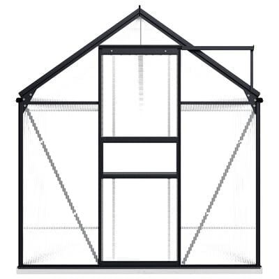 Invernadero con estructura de aluminio antracita - 190 x 310 x 202 cm