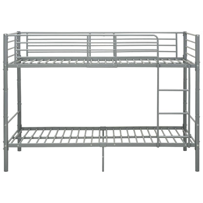 Litera sin colchón Metal Gris 90x200 cm