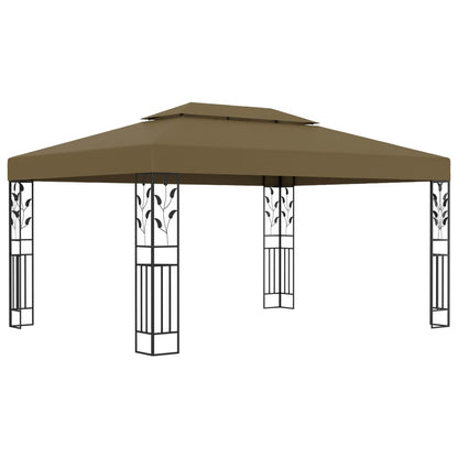 Luxury Double Roof Gazebo - Grey roof - 3m x 4m - optional home assembly