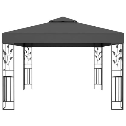 Luxury Double Roof Gazebo - Grey roof - 3m x 4m - optional home assembly