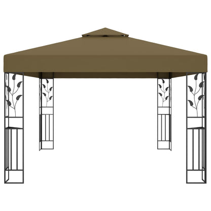 Luxury Double Roof Gazebo - Grey roof - 3m x 4m - optional home assembly
