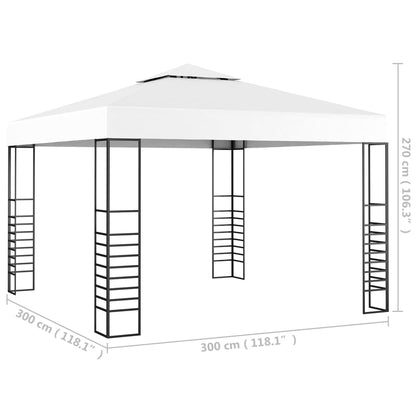 Moderna Gazebo with Roof 3x4 m Taupe