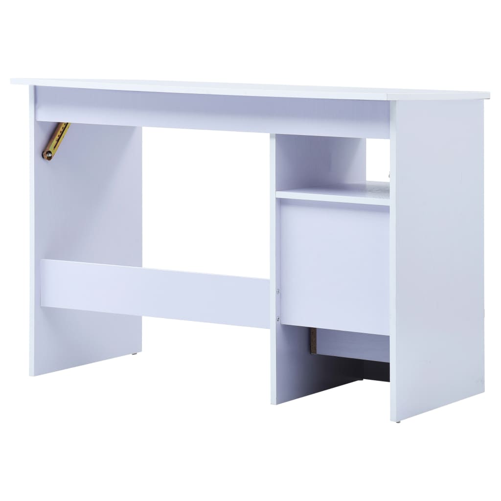 Escritorio de estudio para niños con dibujo inclinable, color blanco