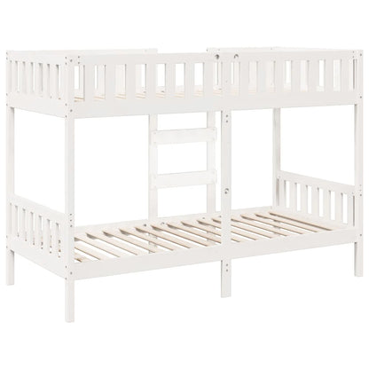 Bunk beds - Solid White Pine - 75cm x 190cm